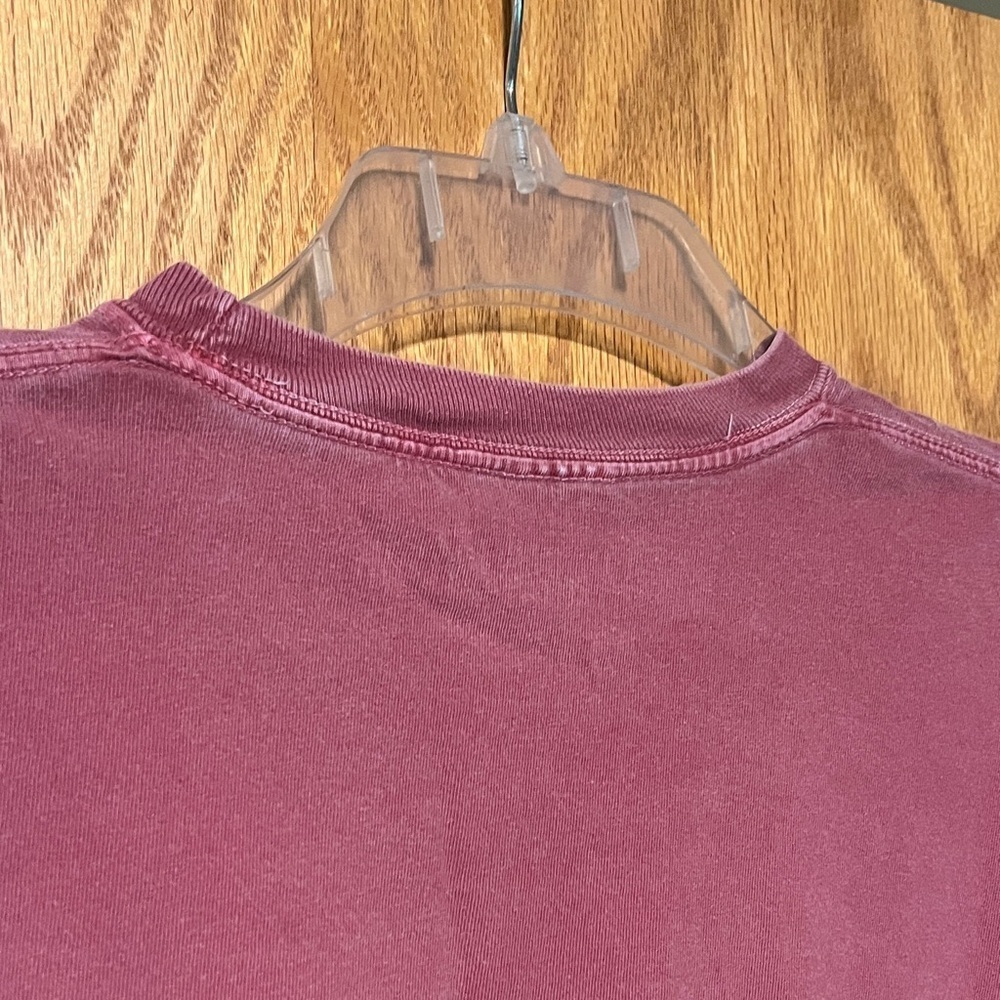 Women's Long Sleeve Tee - Maroon - Picture 10 of 12
